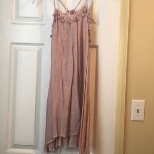 Pink tassel dress